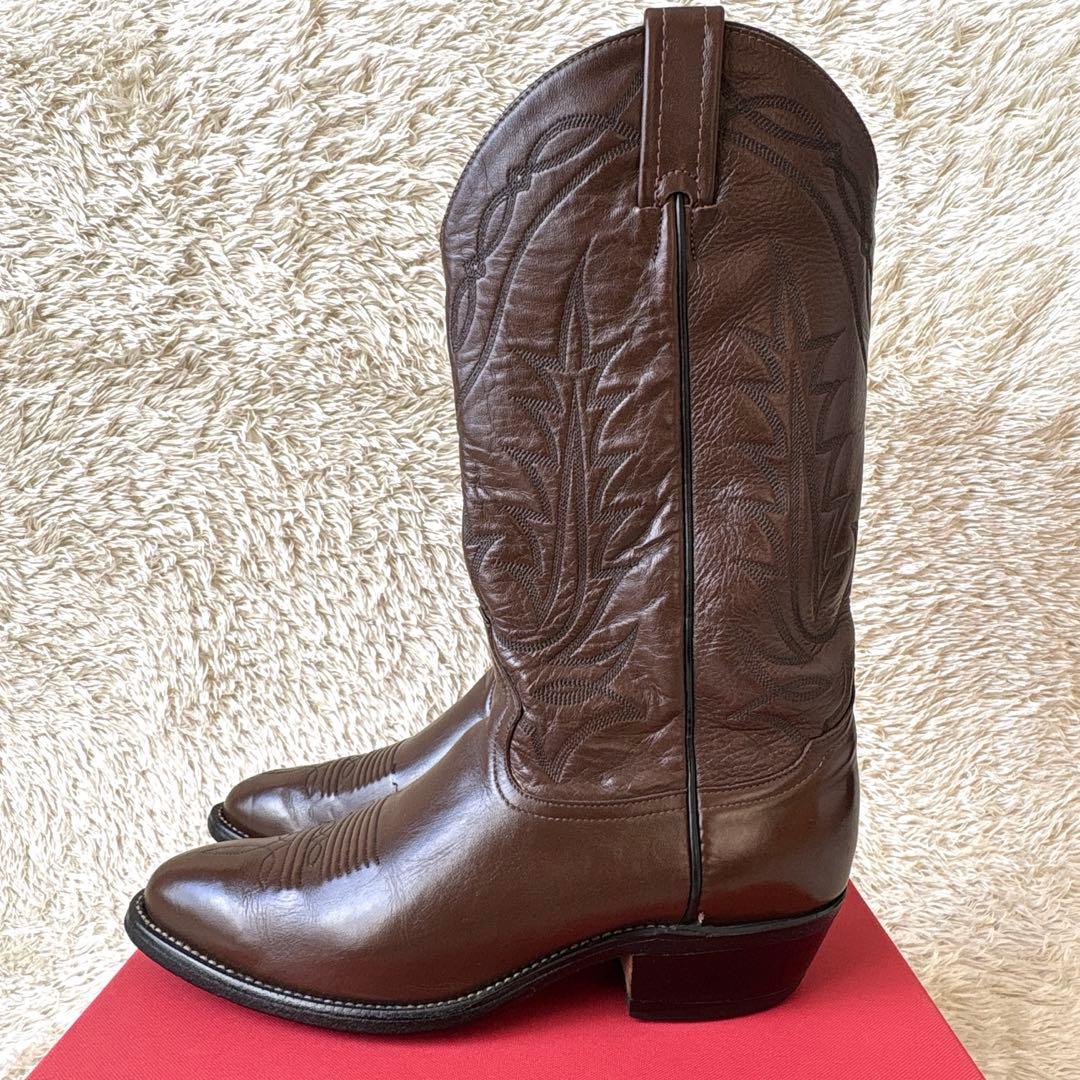 美品☆Tony Lama ウエスタンブーツ　トライバル　ステッチ 25.5cm