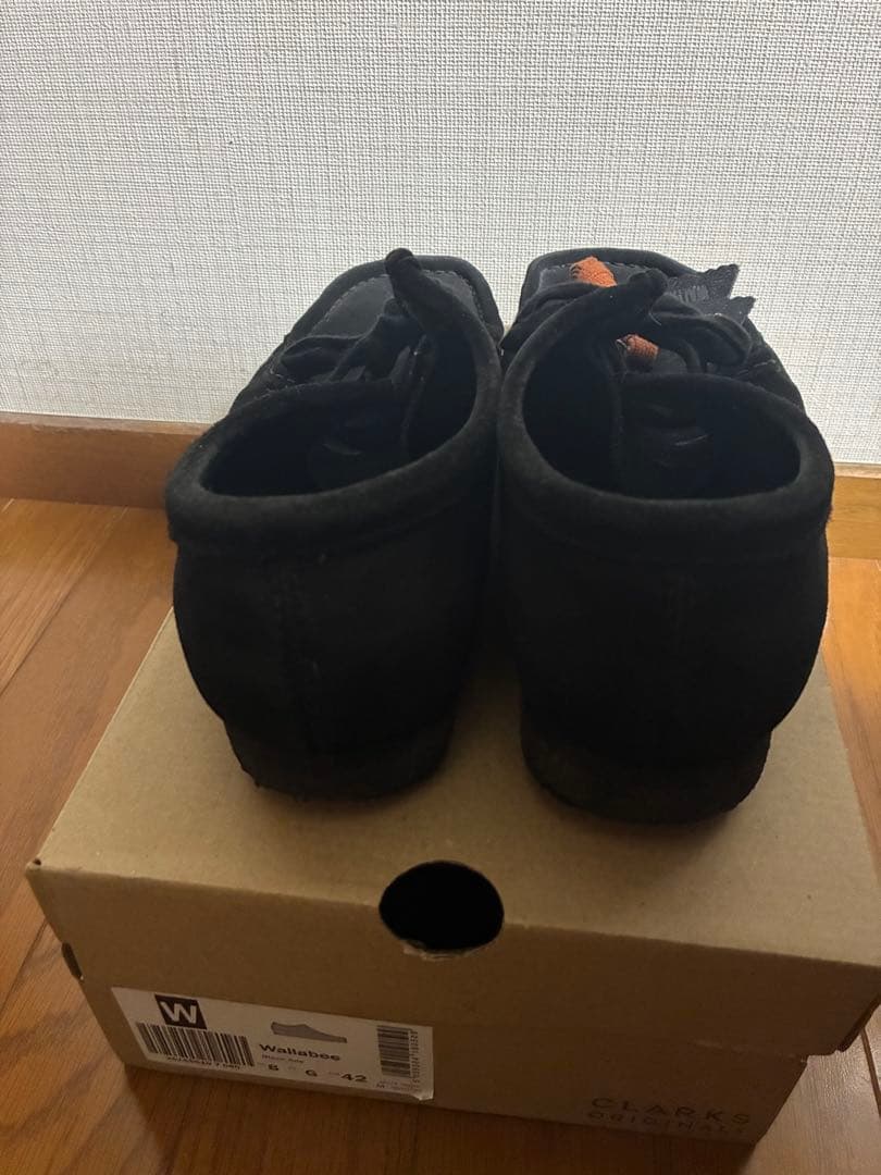 clarks ワラビー ブラック　42