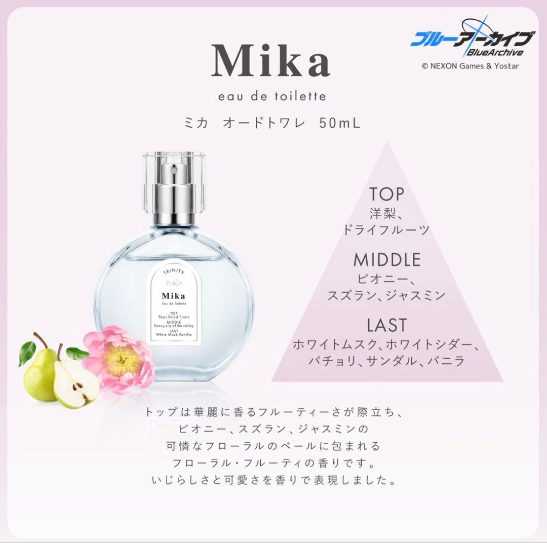 【新品未開封】ブルーアーカイブ　ミカ　香水50mL　アクリルパネルセット