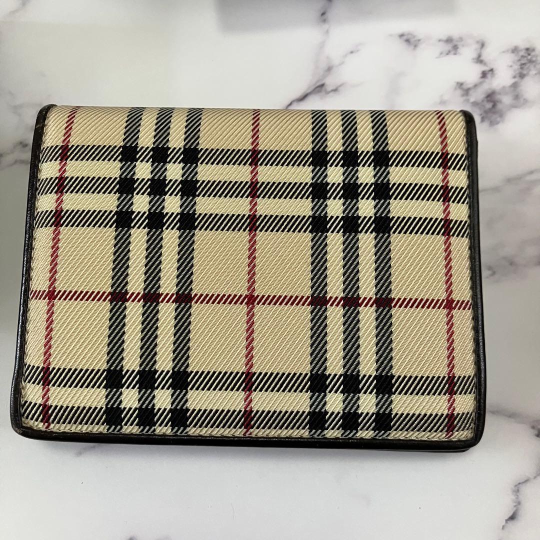 すっぴぃですBURBERRY チェック柄 二つ折り財布