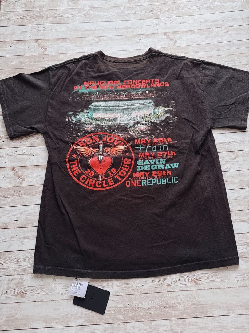 v*u様 KITH キス ボンジョヴィ ＢＯＮJOVI バンド Tシャツ プリン
