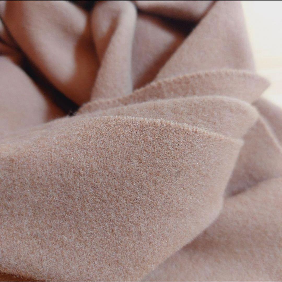 美品✨Max Mara　ヴァージンウール100%　モカ　ストール