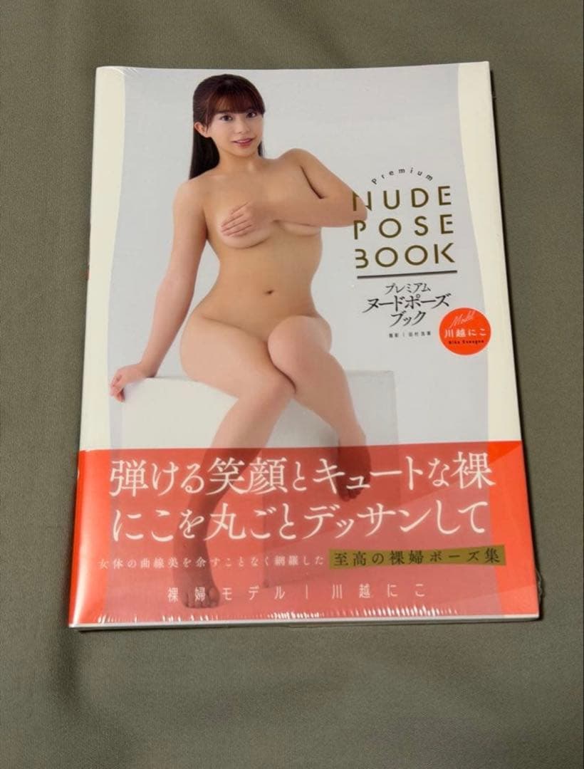 【新品・初版・未開封・駿河屋限定】プレミアムヌードポーズブック　川越にこ