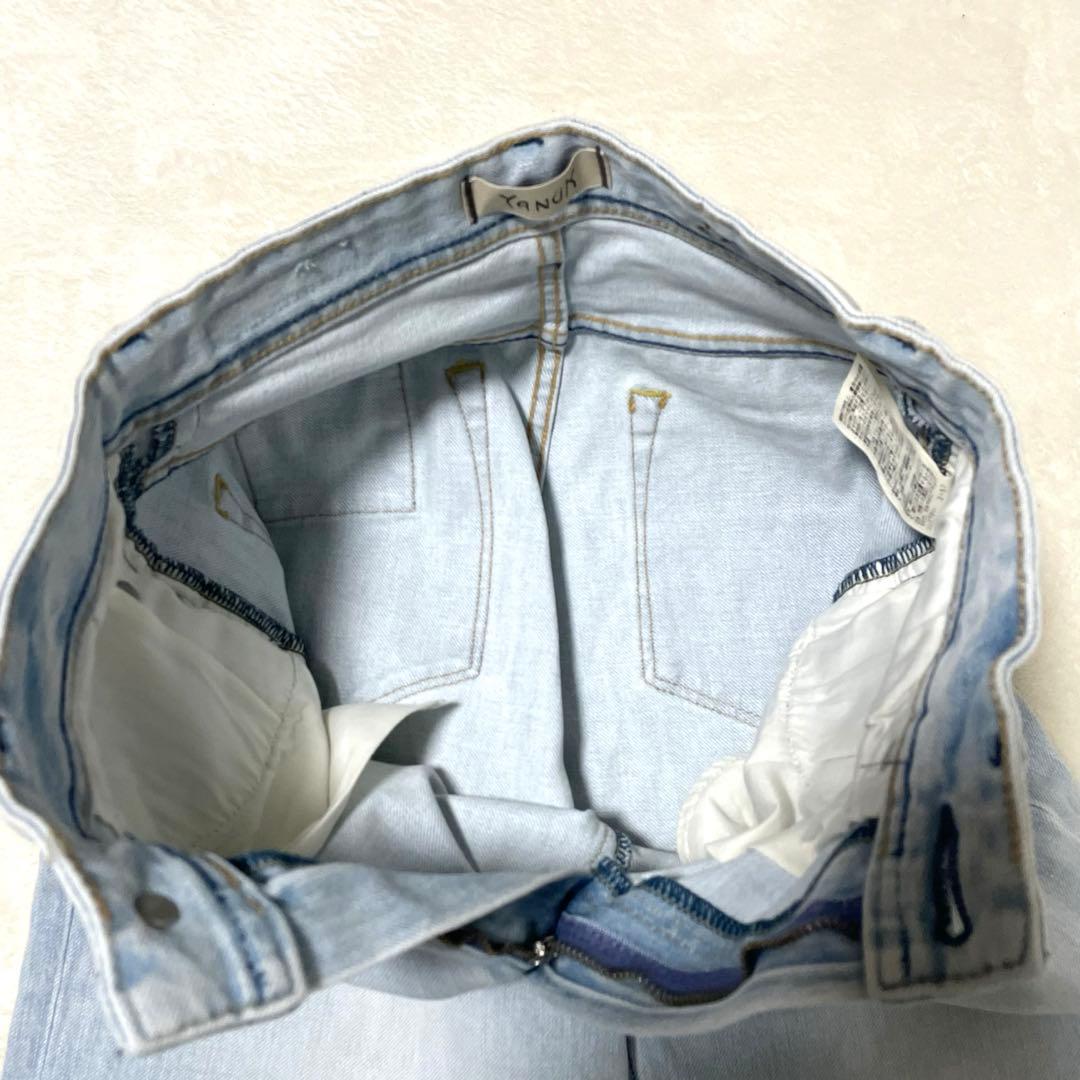 【極美品】 YANUK ヤヌーク LEA ボーイズストレートデニム 24