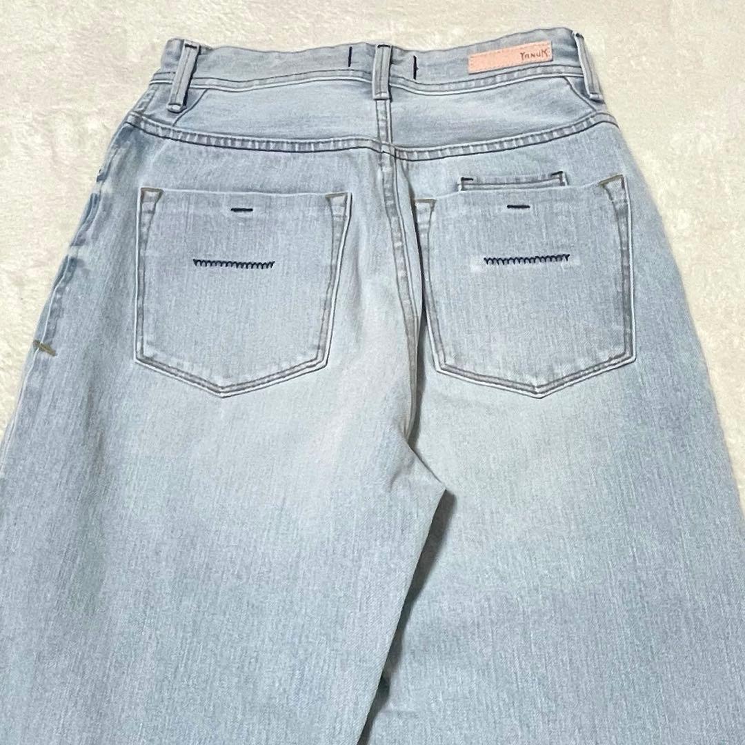 【極美品】 YANUK ヤヌーク LEA ボーイズストレートデニム 24
