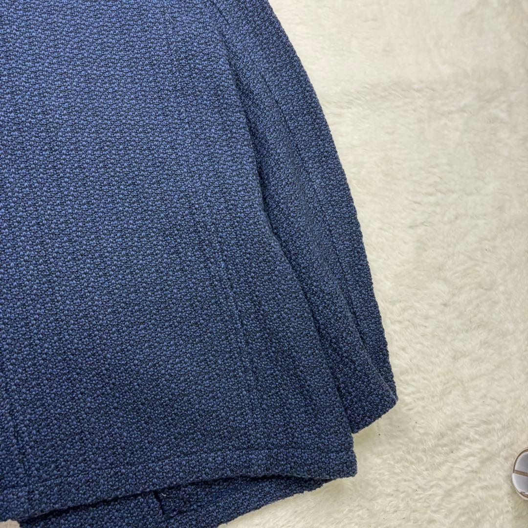 極美品　LANVIN ネイビー ニット　カーディガン　テーラードジャケット　近年