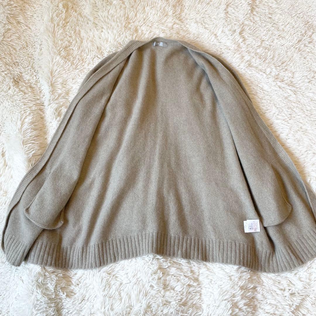ダーマコレクション カシミア セーブル混 ロング カーディガン M 日本製