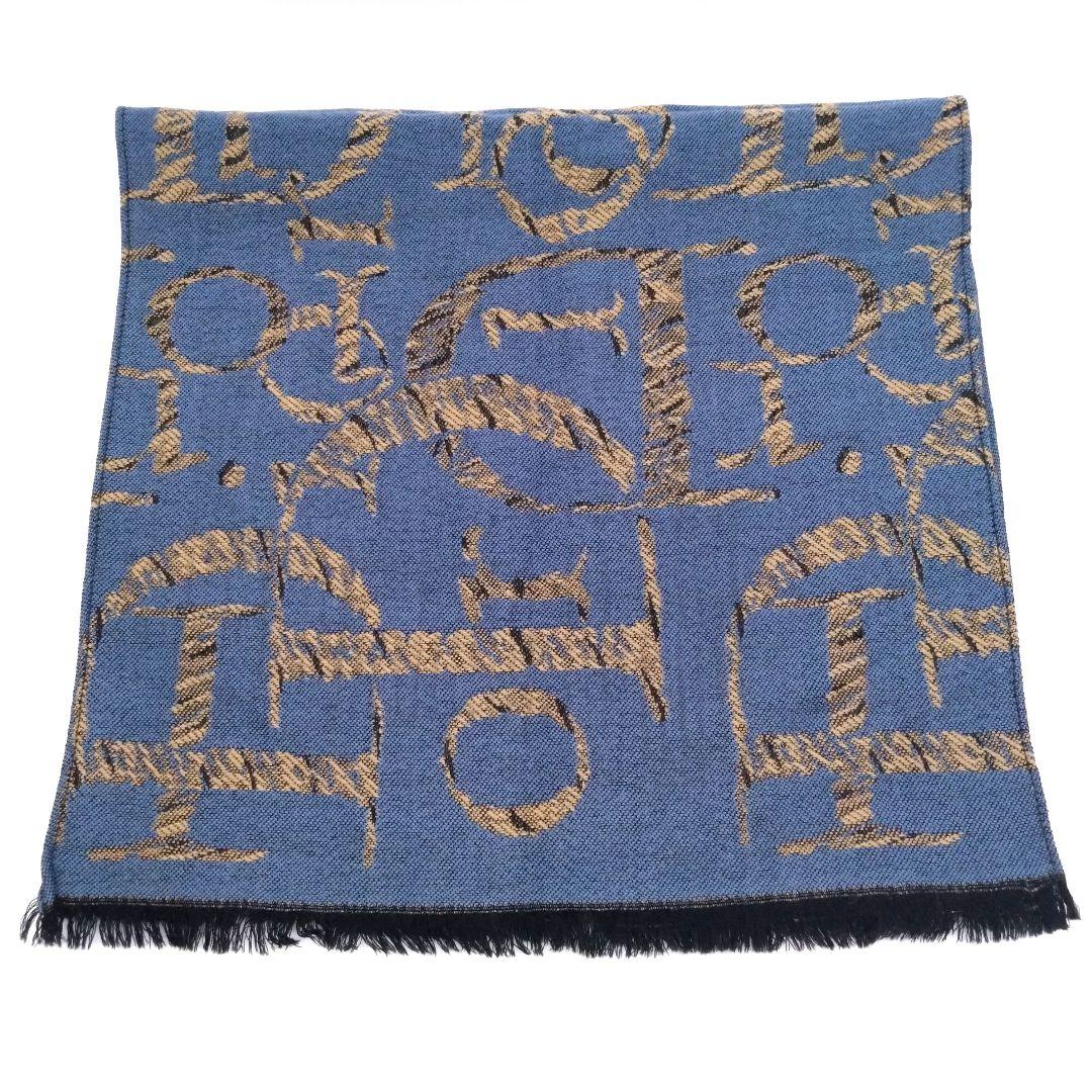 Christian Dior マフラー ウール100% ロゴ 42x156㎝