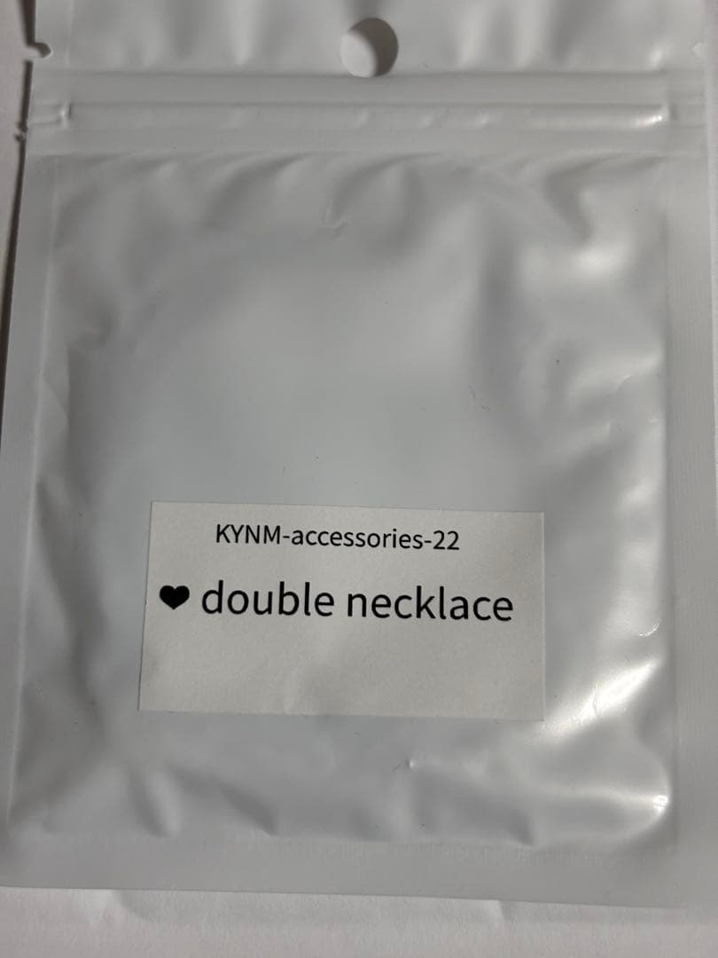 kaoyorinakami ❤︎ double necklace 即完売　再販無し