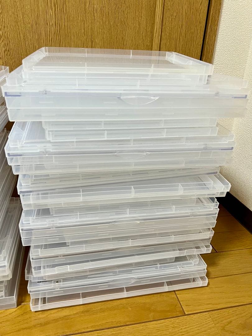 八番屋 シューズボックス スニーカーボックス 半透明 6個セット