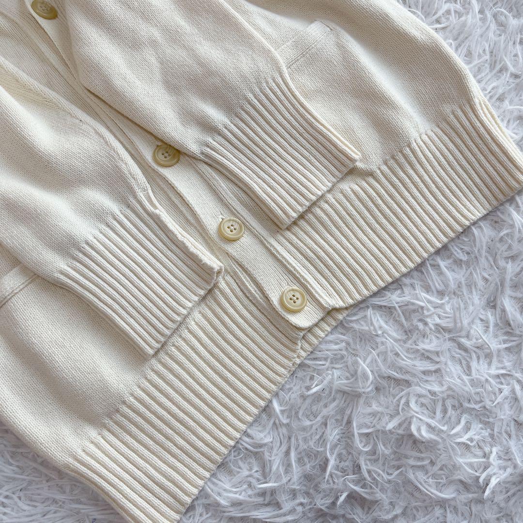 ポロラルフローレン vネックカーディガン 羽織り ロゴ刺繍 胸ポニー コットン