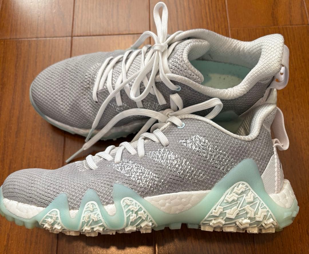 アディダスadidas CODECHAOS 22 水色　グレー　ゴルフ