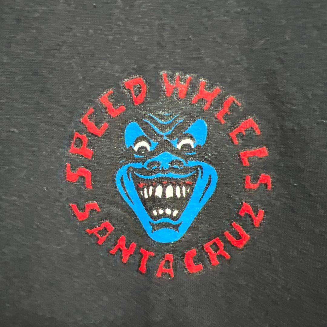 古着 NHS Speed Wheels Santa Cruz Tシャツ XL 黒