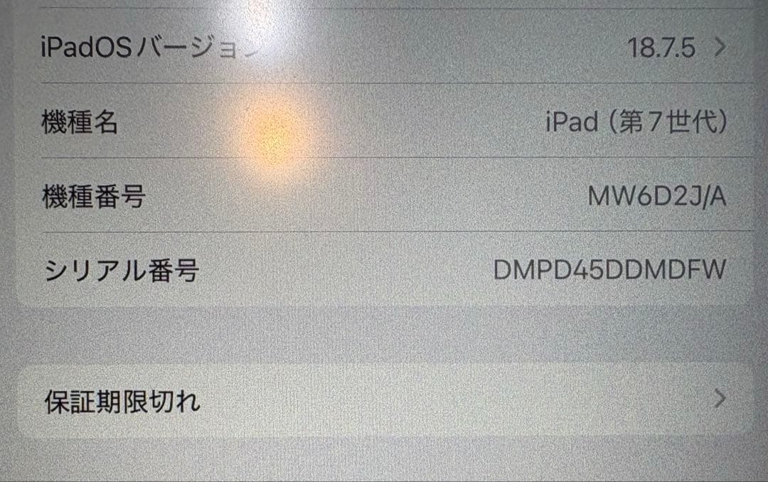 iPad第7世代 Wi-Fi + Cellularモデル 32GB ※ジャンク