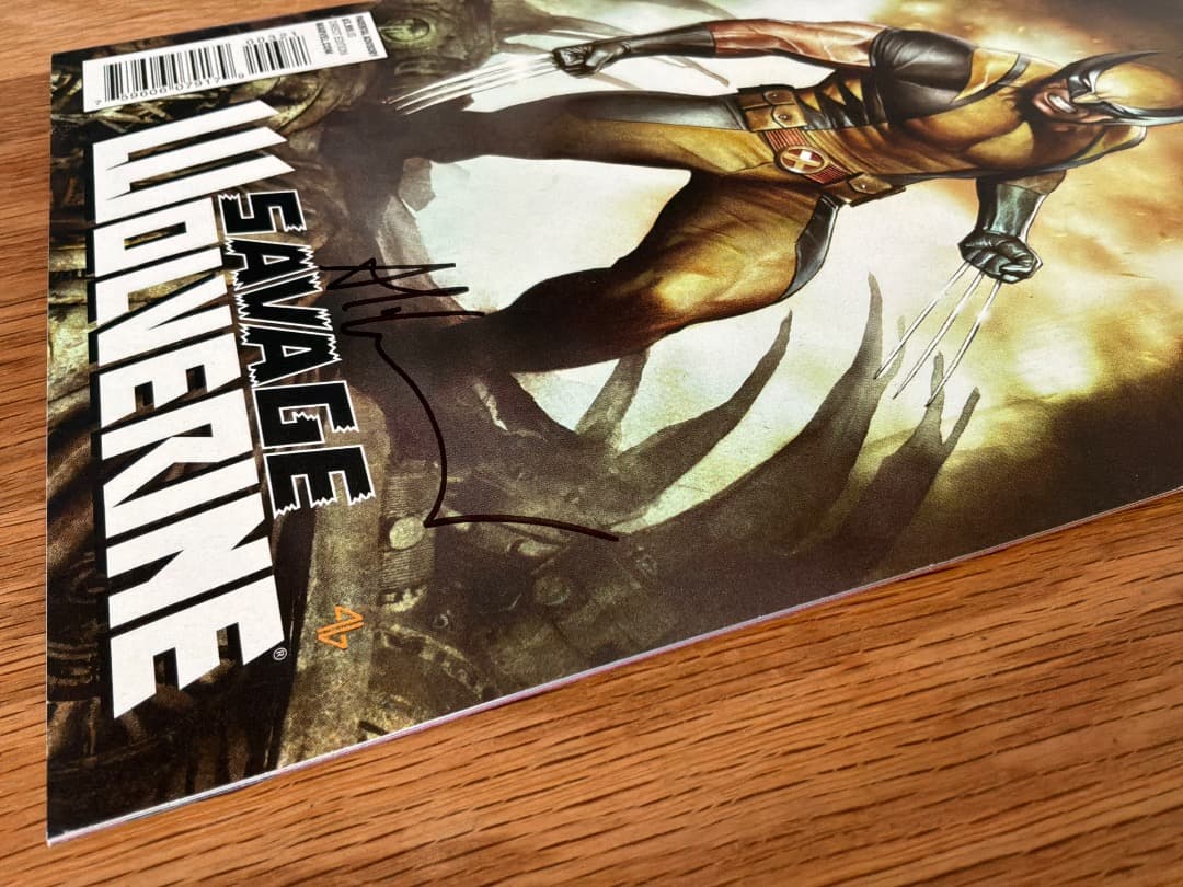 Savage Wolverine サイン入りAdi Granov アメコミリーフ