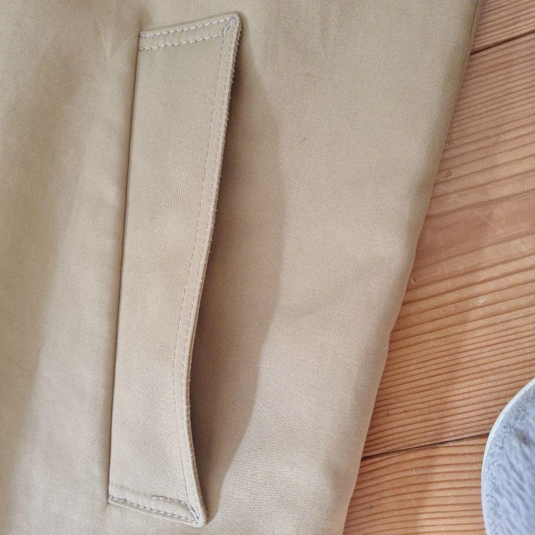 UNITED ARROWS ノーカラートレンチコート　ベージュ　M