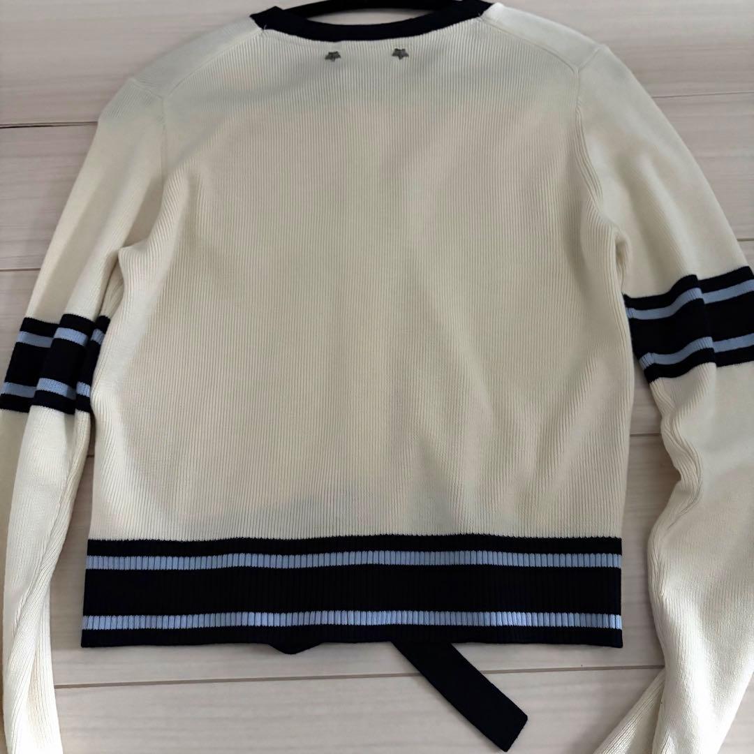 Bibiy B. CLUB TIE CARDIGAN ホワイト 正規品