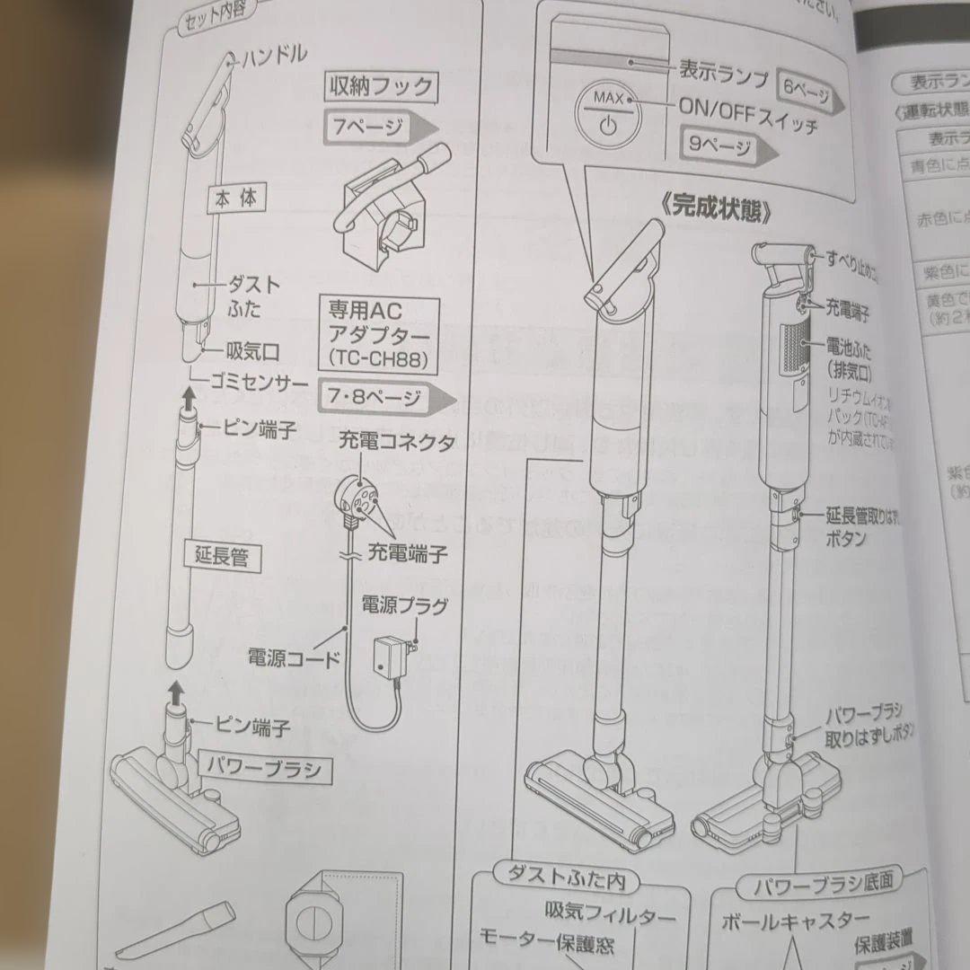 未使用品　ツインバード　コードレススティック型クリーナー　TC-E264