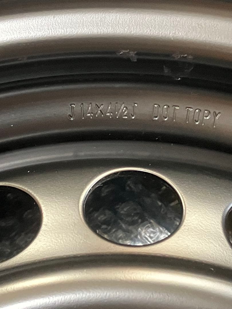 新車外し ダイハツ 純正 14インチ 4本 スチールホイール ムーヴ タント