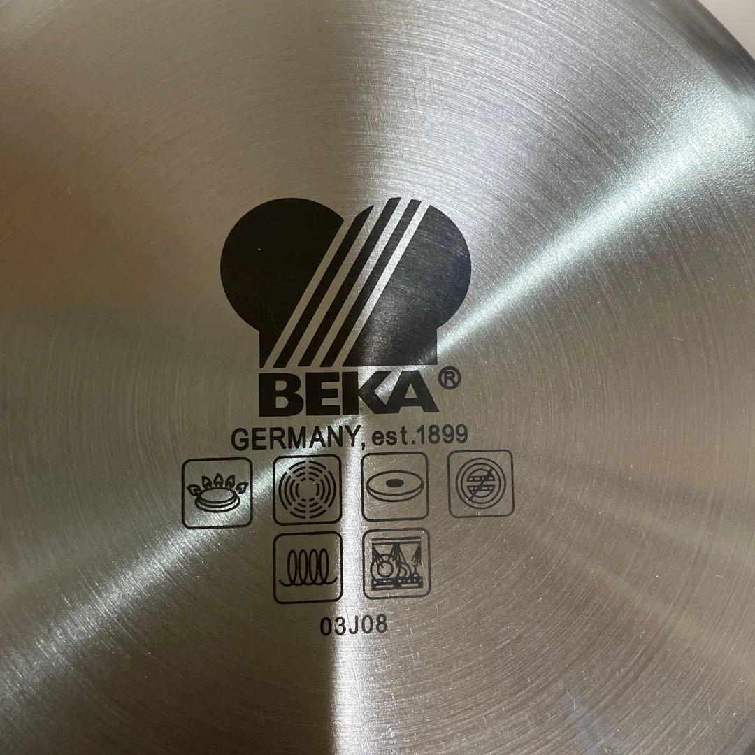 BEKA 片手鍋 ミルクパン 14cm 蓋なし16cm 蓋付き　新品IHガス対応