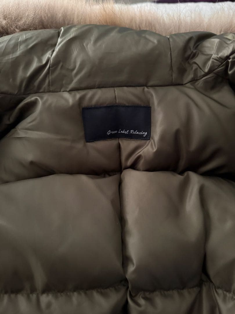 green label relaxing撥水マウンテンダウンコート