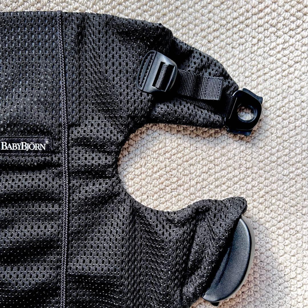 【美品】BABYBJÖRN ベビーキャリア MINI Air ブラック　メッシュ