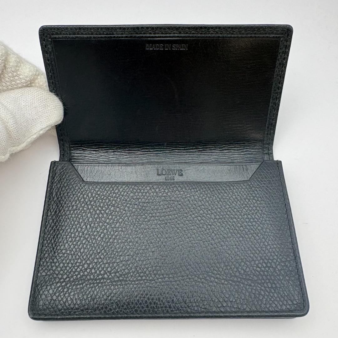 《極美品》LOEWE ロエベ アナグラム カードケース 名刺入れ ブラック