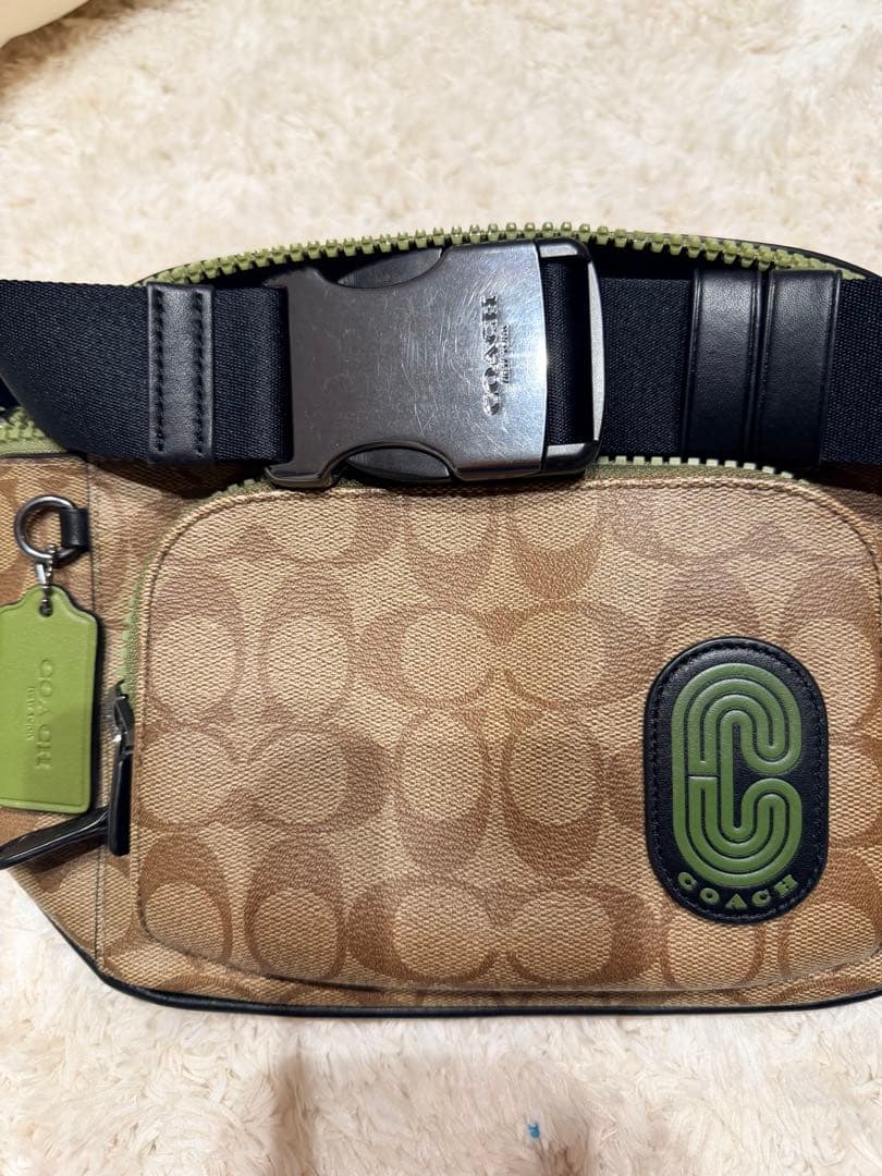 COACH ボディバッグ F22571 ブラウン・オリーブ