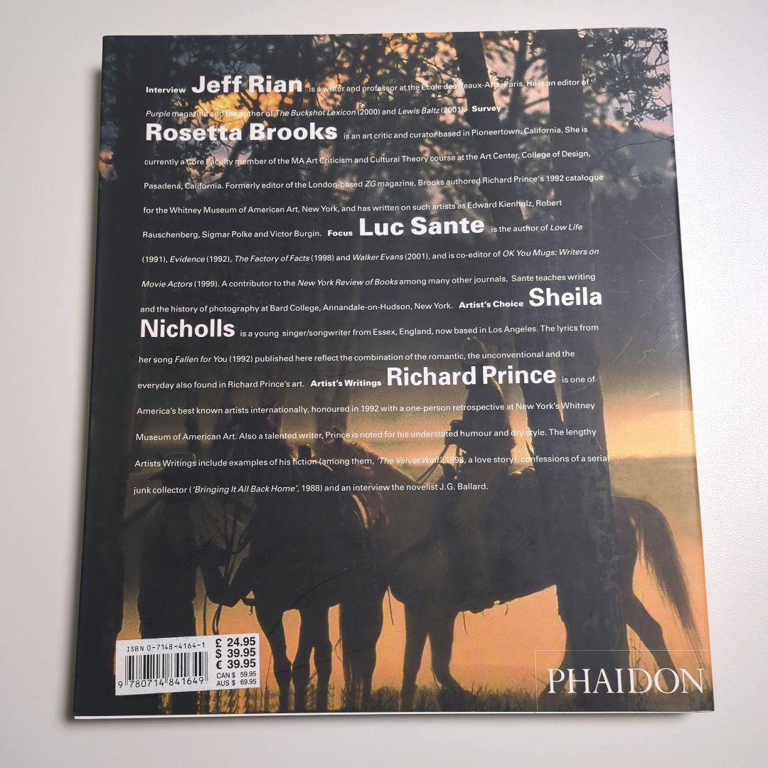 Richard Prince アートブック PHAIDON