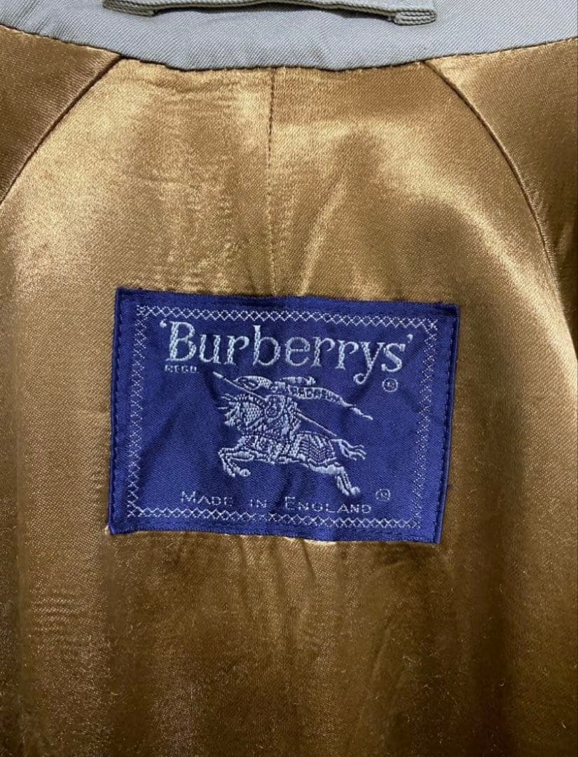 英国製 バーバリー ステンカラーコート 80s Burberrs
