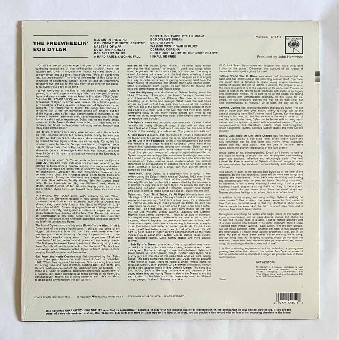 【米LP MONO盤Re】THE FREEWHEELIN' BOB DYLAN