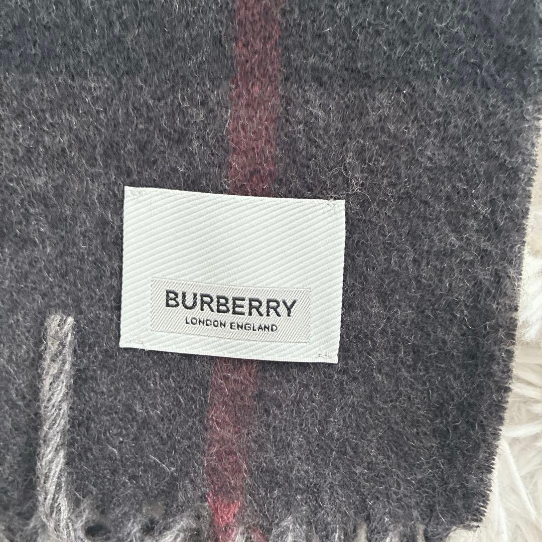 BURBERRY マフラー カシミヤ ノバチェック メガチェック モンタージュ