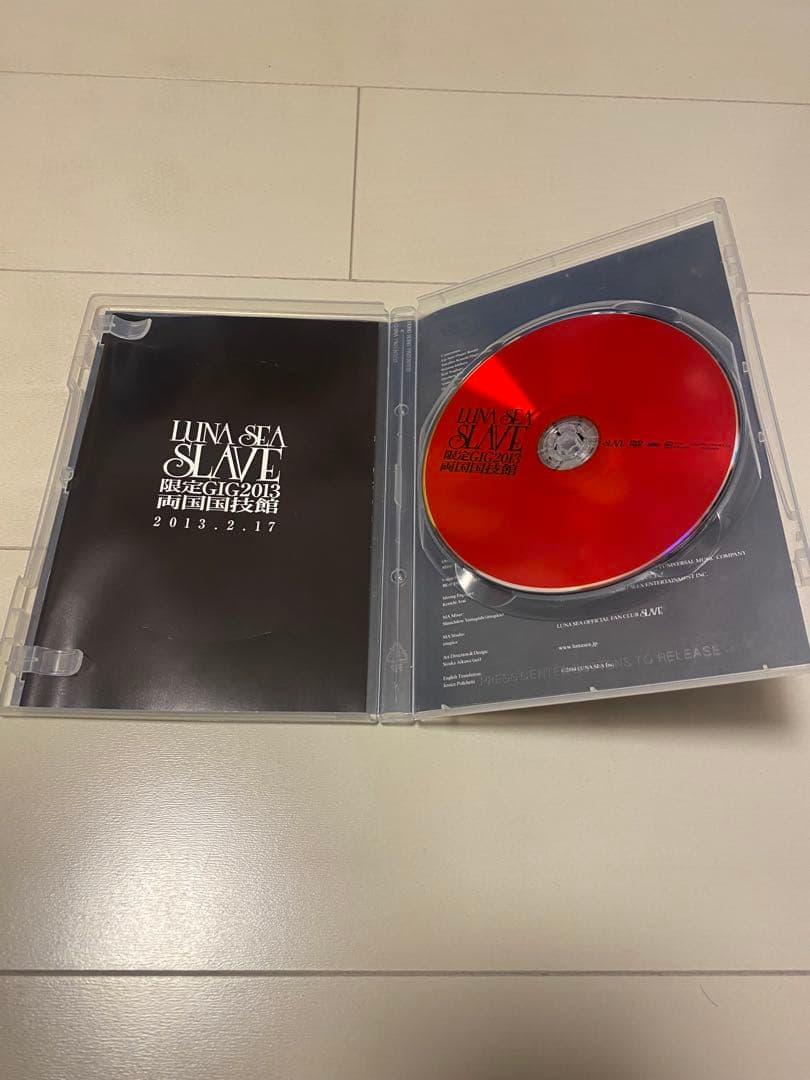 LUNA SEA SLAVE 限定 GIG 2013 両国国技館　DVD