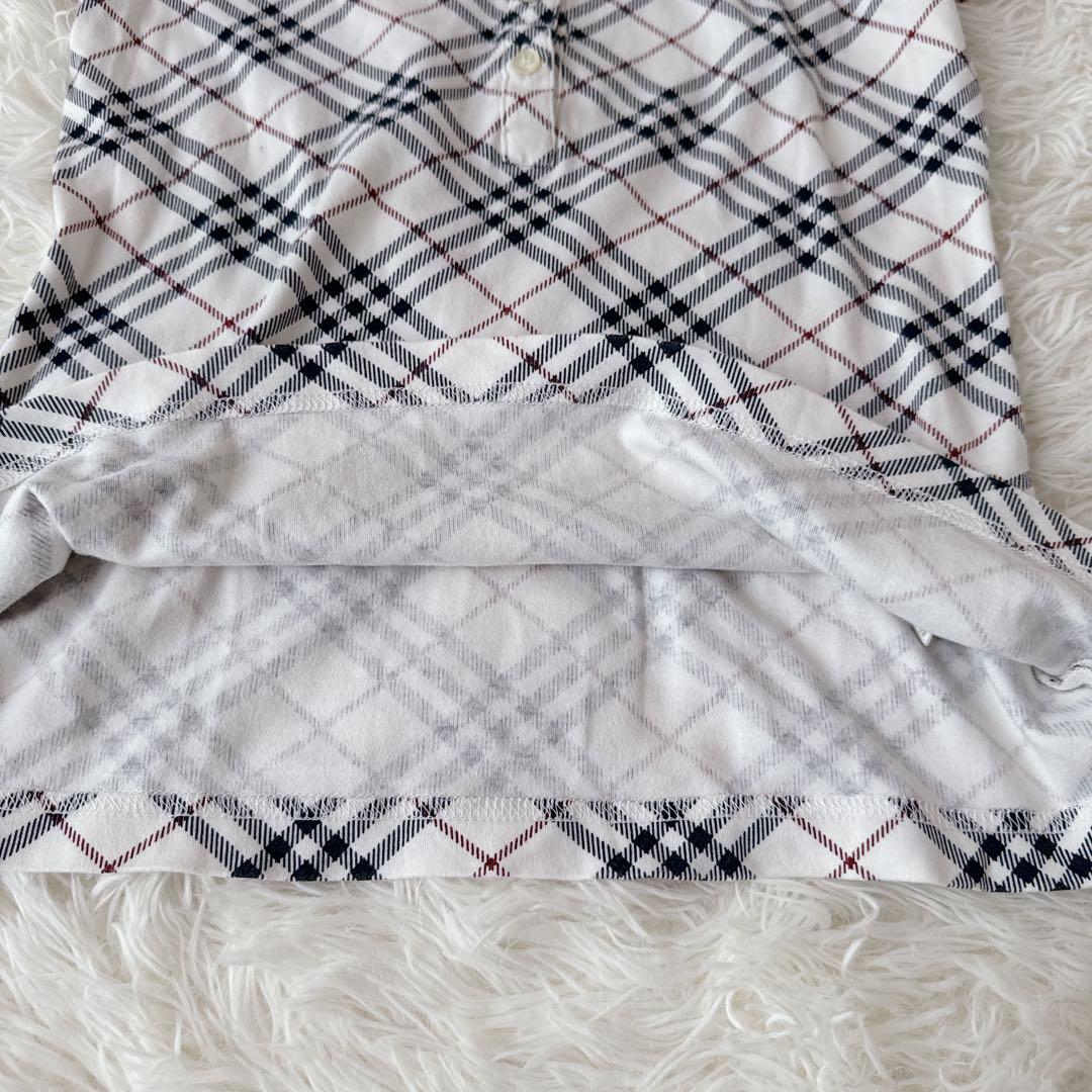 美品✨バーバリーブルーレーベル ノバチェック ホースロゴ ポロシャツ M