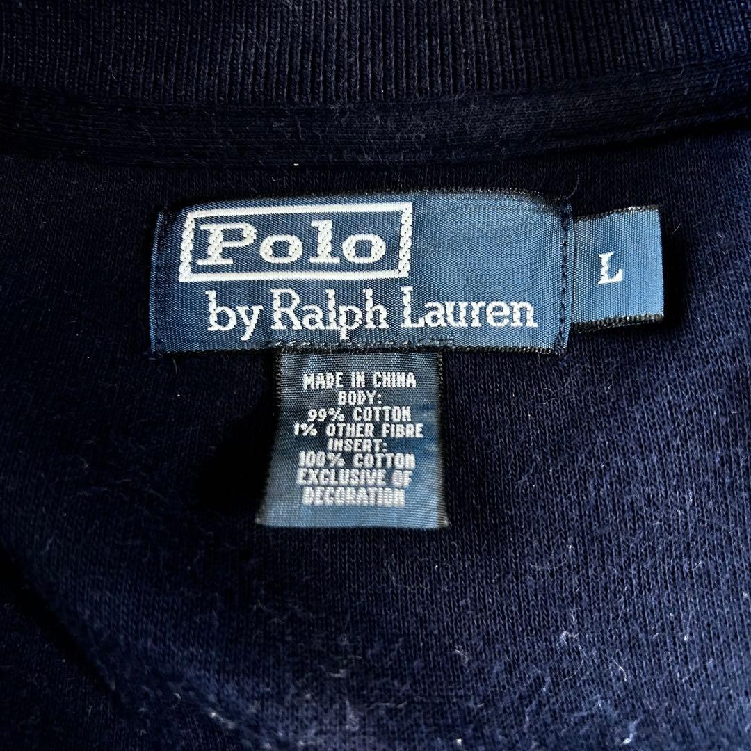 【Polo by Ralph Laurenジップアップ　刺繍　ビッグポニー　L