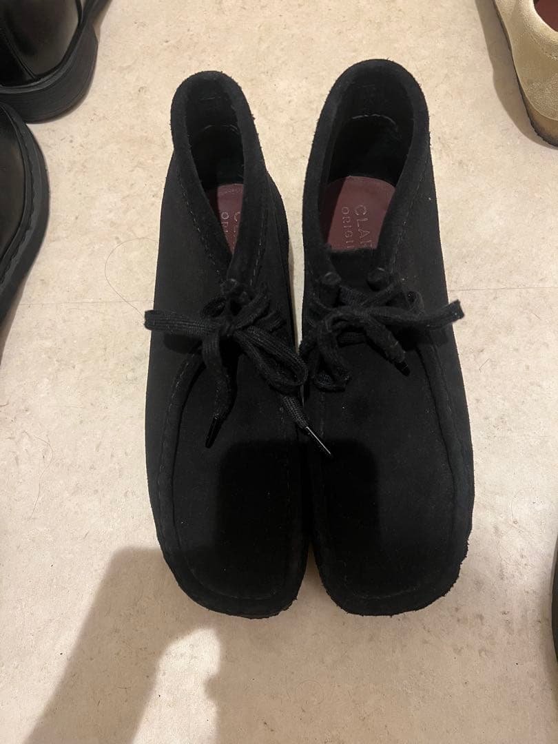 CLARKS ORIGINALS ブラック モカシン 26.5㎝