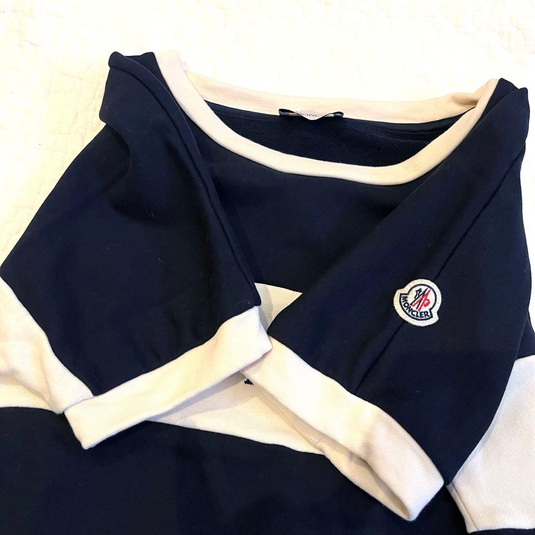 MONCLER 半袖　ワンピース　ロゴ　スウェット　14A 164cm