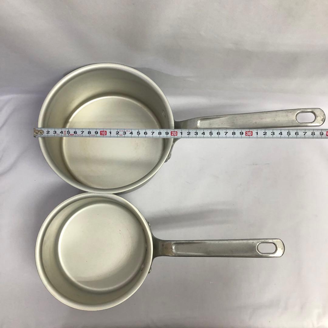 31】マイスター 片手深型鍋 15cm 18cm２点セット 北陸アルミ ホクア