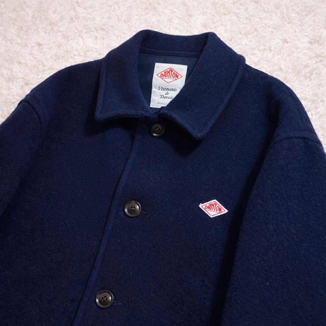 美品✨DANTON ウールライトパイル カバーオールジャケット ネイビー 44