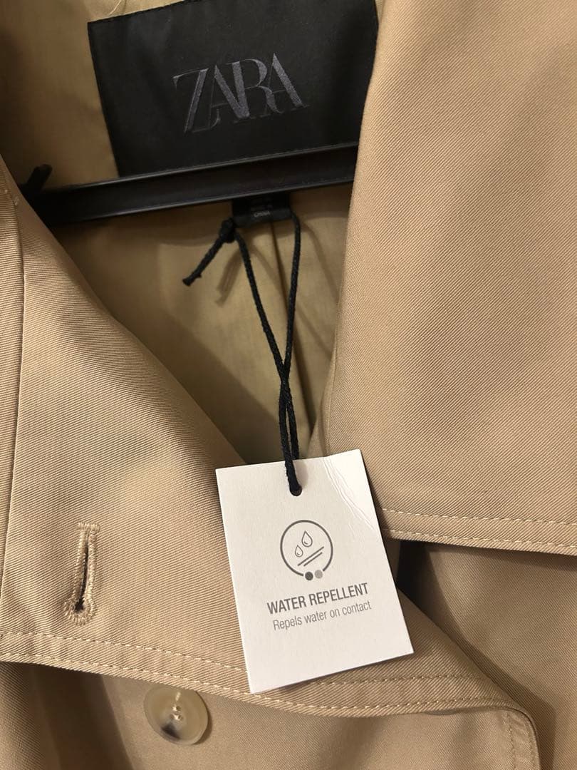 ZARA ショート丈ハイネックトレンチコート S
