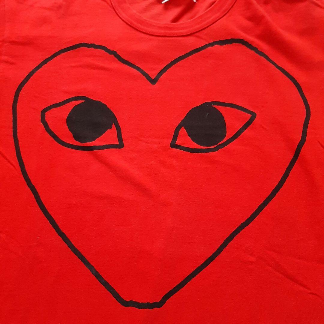 コムデギャルソン PLAY Tシャツ 半袖 赤　M