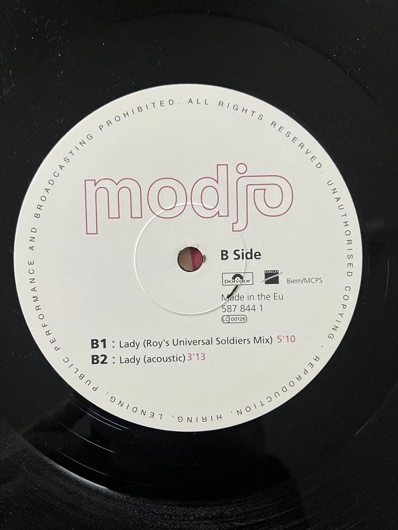 modjo / Lady (hear me tonight) レコード