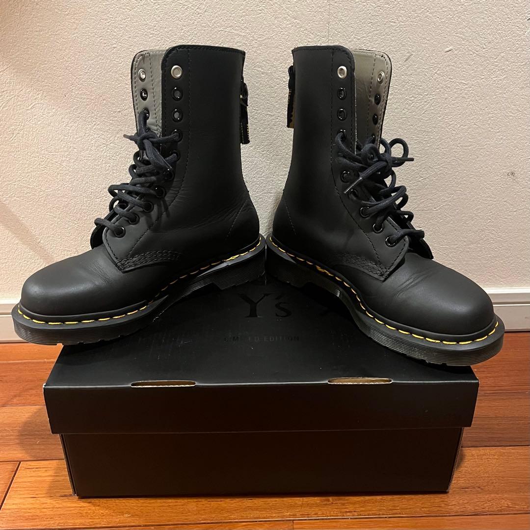 ymmm Y's × Dr.Martens 黒 革ブーツ ヨウジヤマモト