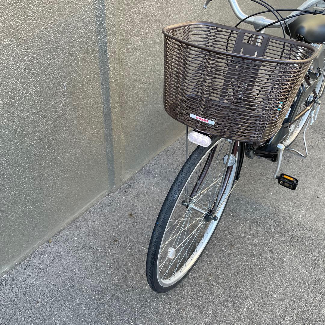 充電器なしヤマハ電動アシスト自転車26インチブラウン