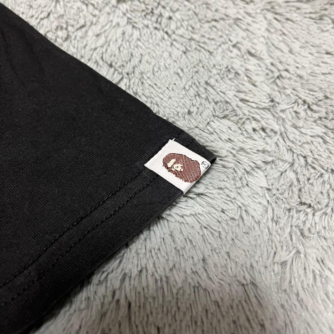 【大人気】アベイシングエイプ APE シャーク ブラック 半袖 Tシャツ 【L】