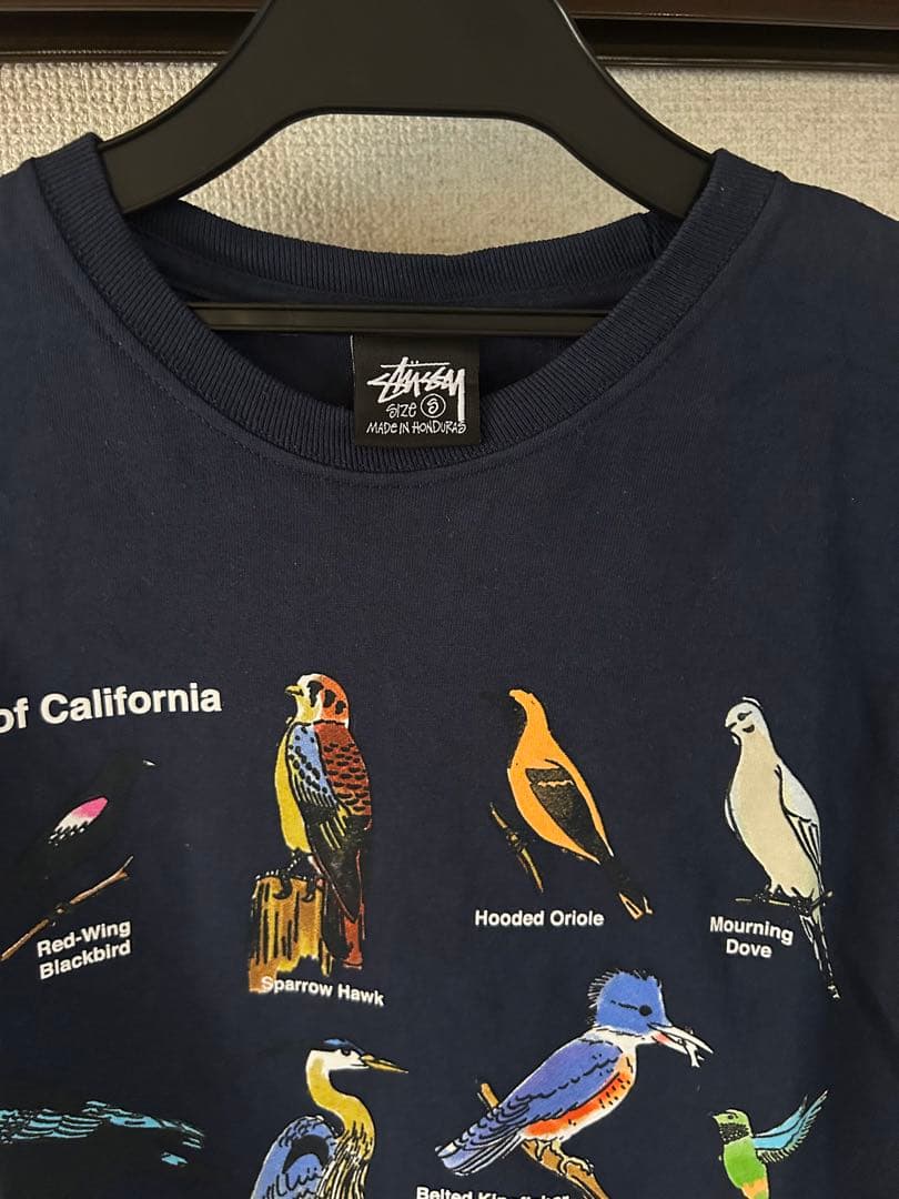 stussy California Bird tee ネイビー