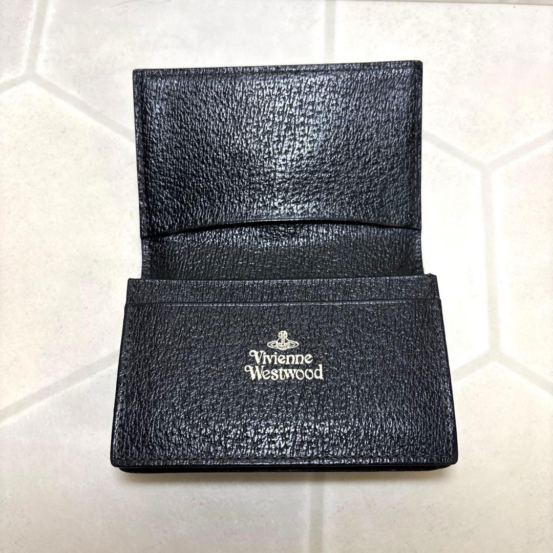 Vivienne Westwood 黒 レザー 名刺入れ　ビッグオーブ