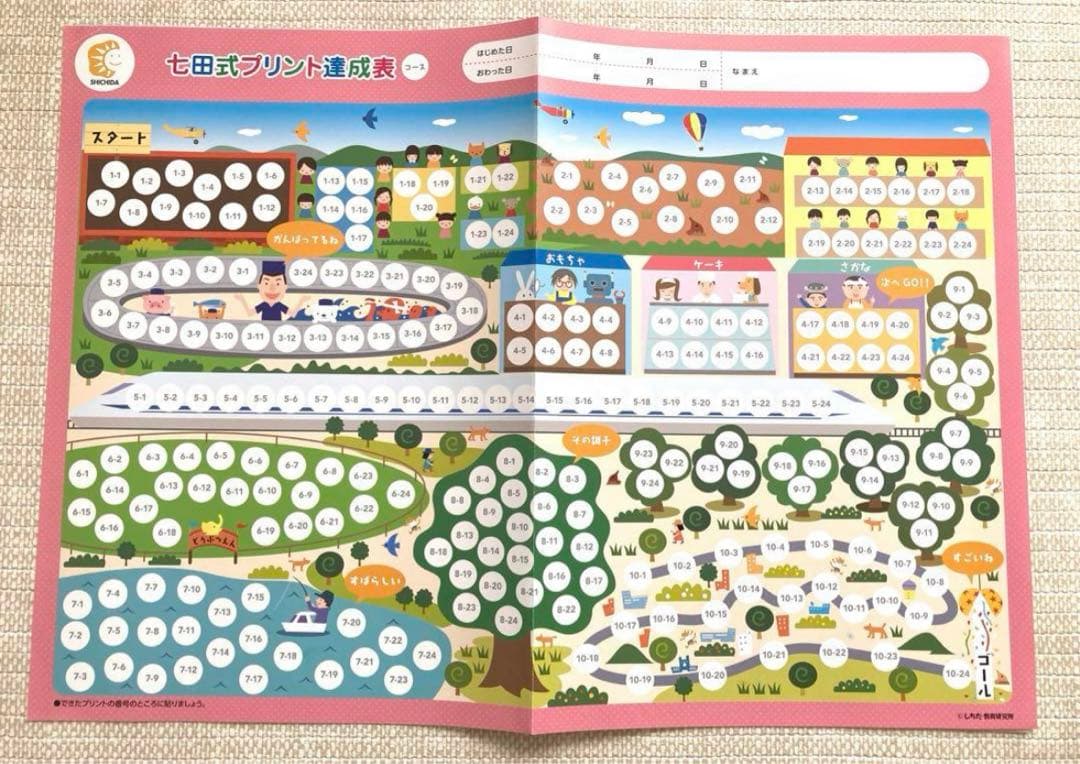 七田式プリントB　新品未使用　記入なし　しちだ式
