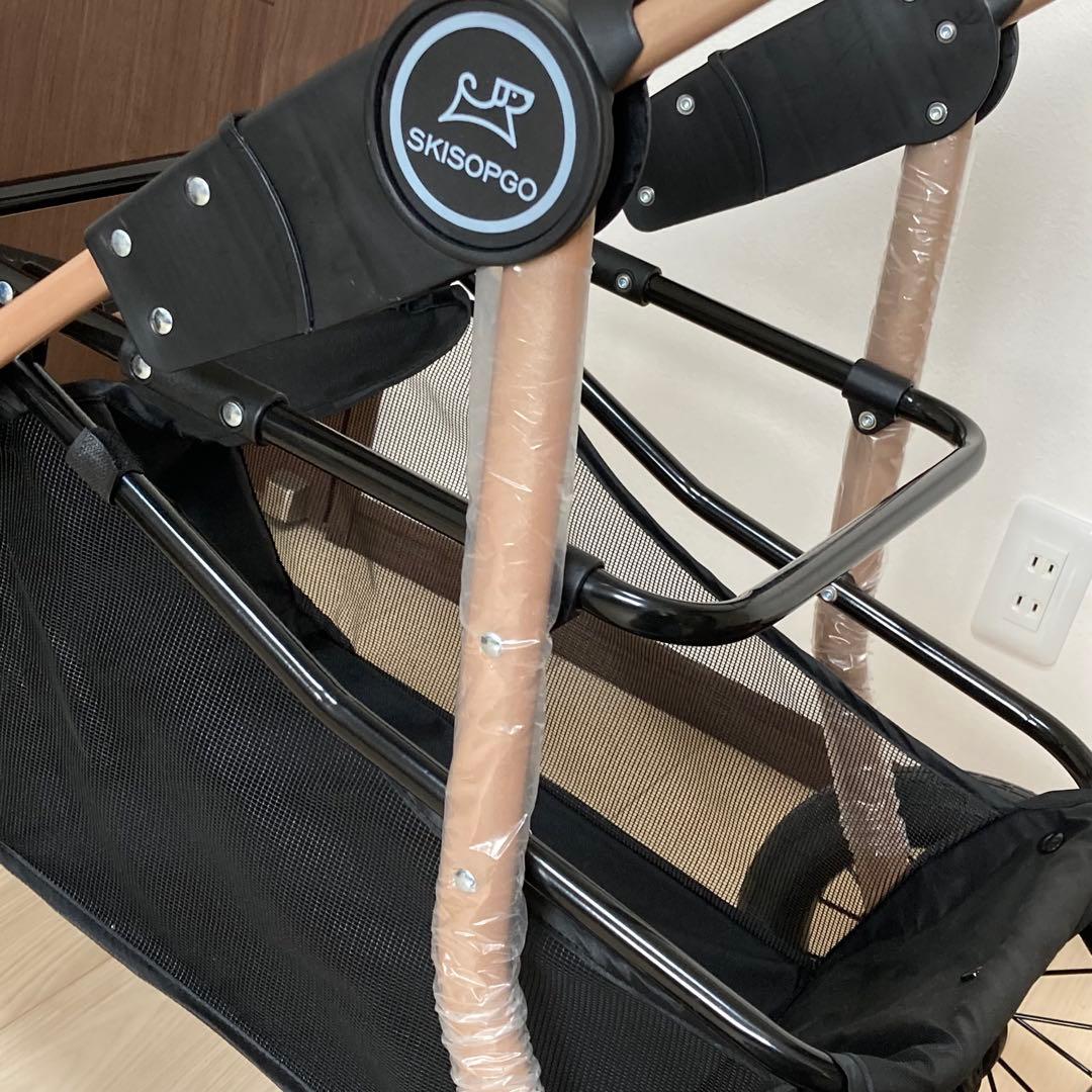 美品　SKISOPGO ペットバギー 3輪タイプ ペットカート カップ付き