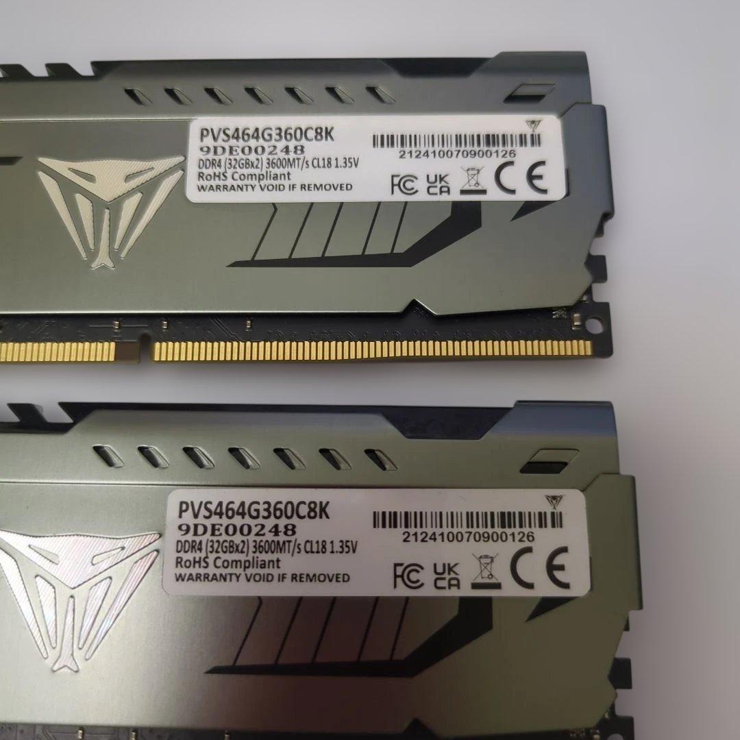 メモリー Patriot Viper Steel DDR4-3600MHz 64GB